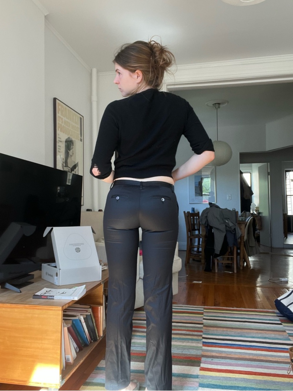 Costume National Women’s Navy Straight-Leg Trousers